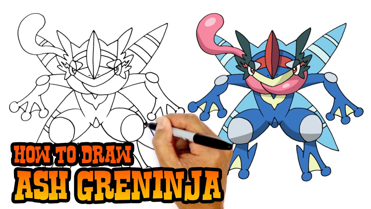 1280x720 How To Draw Ash Greninja Pokemon