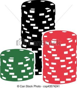 262x300 Poker Chips Clipart Three Towers Of Poker Chips Winning Eps Vector