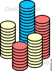 221x300 Poker Chips Vector Clip Art