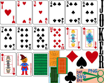340x270 Poker Playing Cards Clip Art Suits Casino Games Cutting Svg