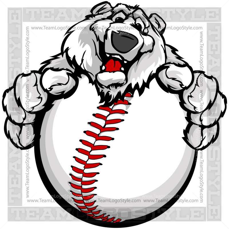800x800 Happy Baseball Polar Bear