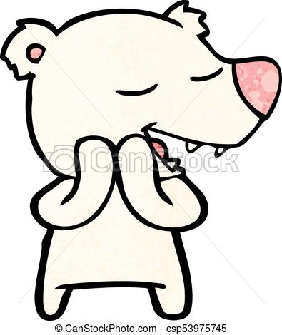 395x470 Cartoon Polar Bear Eps Vector