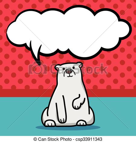 450x470 Animal Polar Bear Doodle Eps Vector