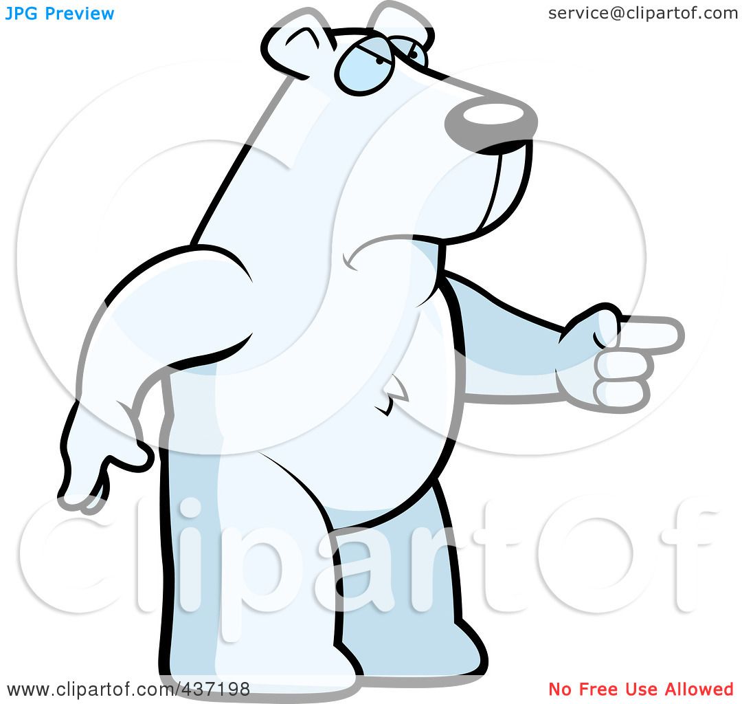 1080x1024 Royalty Free (Rf) Clipart Illustration Of An Angry Polar Bear