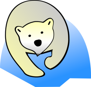 298x285 Polar Bear Clip Art