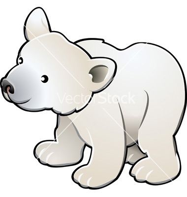 380x400 Polar Bear Vector 262699