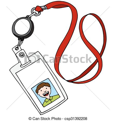 450x470 Id Badge Clipart