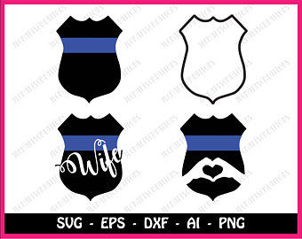 340x270 Police Badge Svg Etsy