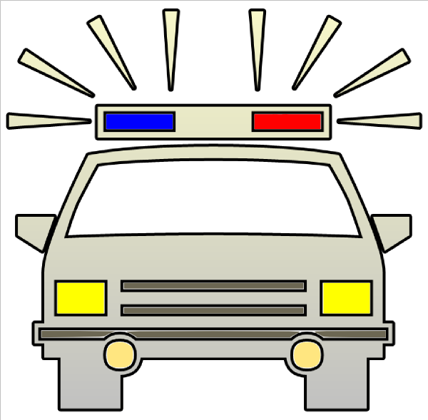 600x589 Police Car Cutout Clip Art Clipart Panda