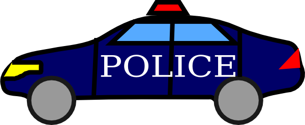 600x247 Police Car Clipart