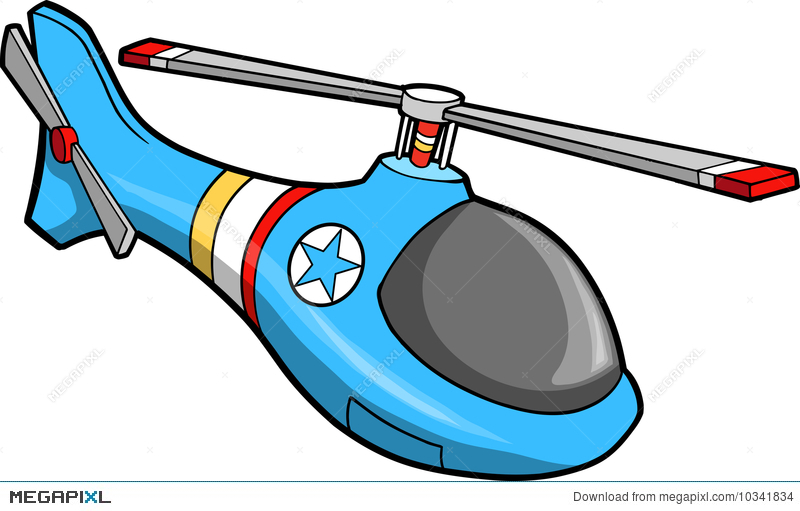 800x511 Cute Helicopter Vector Illustration Illustration 10341834