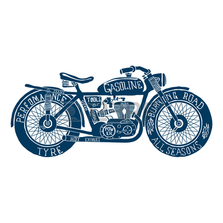 450x450 Bike Clipart Vintage Motorbike