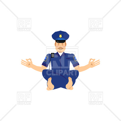 400x400 Police Officer Yogi Royalty Free Vector Clip Art Image