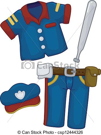 351x470 Police Uniform Clipart