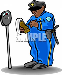 249x300 A Police Officer Writing A Parking Ticket Clipart Picture