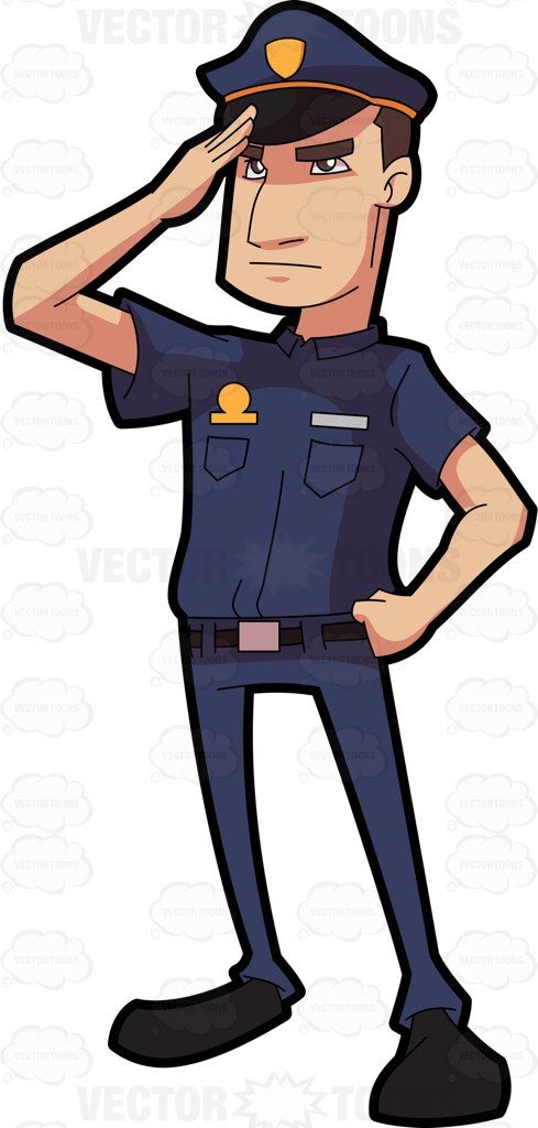 489x1024 Cartoon Policeman Clipart