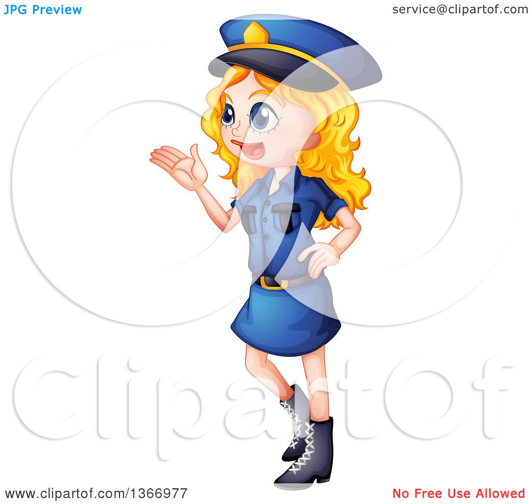 1080x1024 Clipart Of A Blond White Police Woman