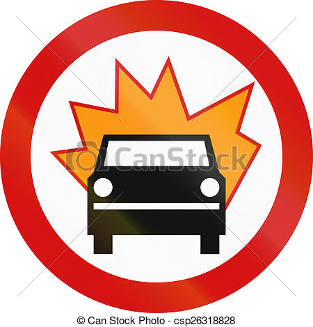 450x470 No Flammable Goods In Poland. Polish Traffic Sign Clip Art