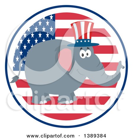 450x470 Clipart Of Red Whitend Blue Democratic Donkey Facing