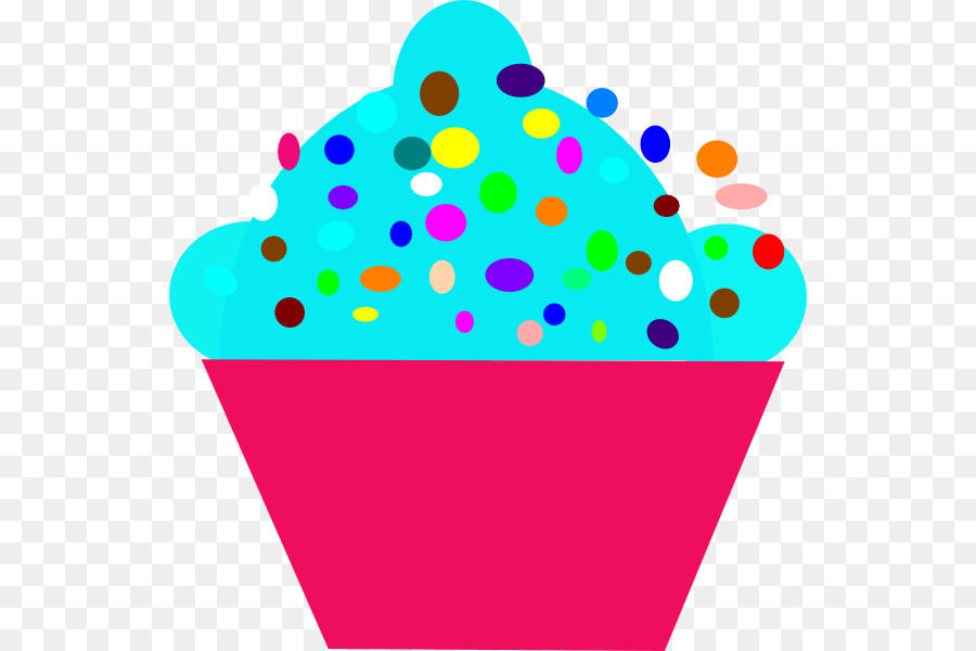 900x600 Cupcake Polka Dot Clip Art