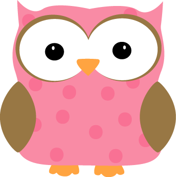 354x355 Pink Polka Dot Owl Clip Art Clipart Panda