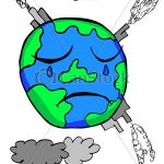150x150 Earth Drawing Clipart Doodle Earth Pollution