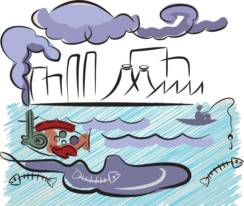 1000x842 Water Pollution Clip Art