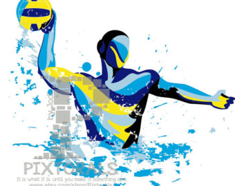 340x270 Water Polo Art Etsy