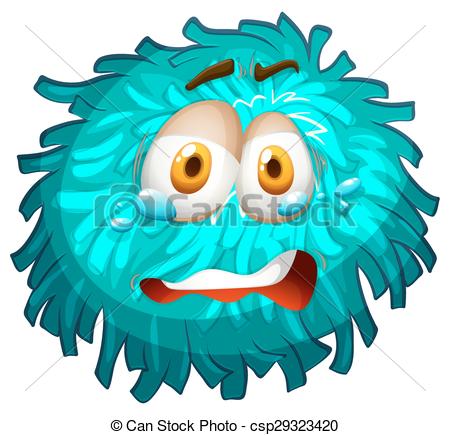 450x435 Pom Pom With Crying Face Illustration Vector Illustration