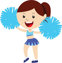 204x210 Free Cheerleader Clipart Images Tn Happy Cheerleader Cheering