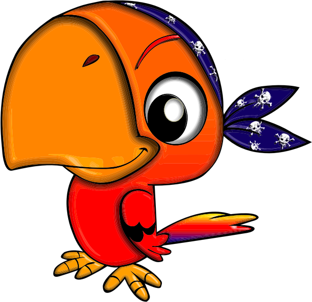 617x598 Clipart Parrot