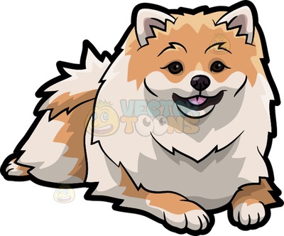 400x332 Pomeranian Black And White Clip Art