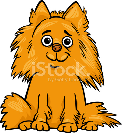 403x439 Pomeranian Dog Cartoon Illustration Stock Vector