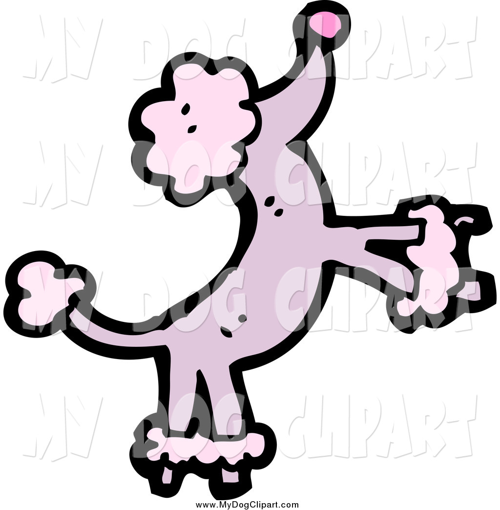 1024x1044 Clip Art Of A Purple Poodle Rearing By Lineartestpilot