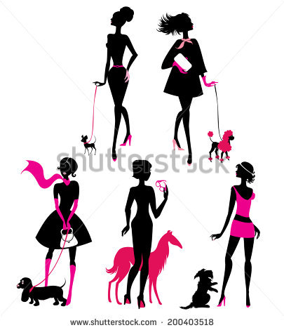 405x470 Free Clipart French Poodle Girl