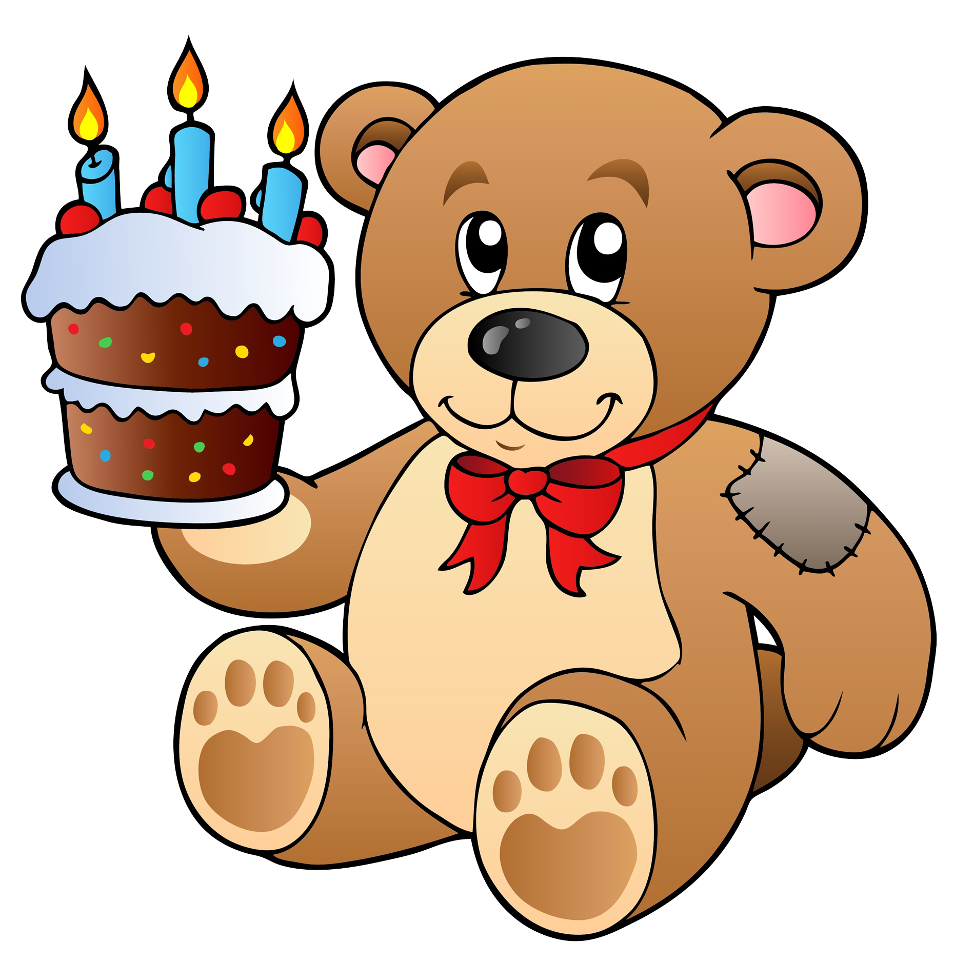 1860x1878 Birthday Cake Teddy Bear Clip Art