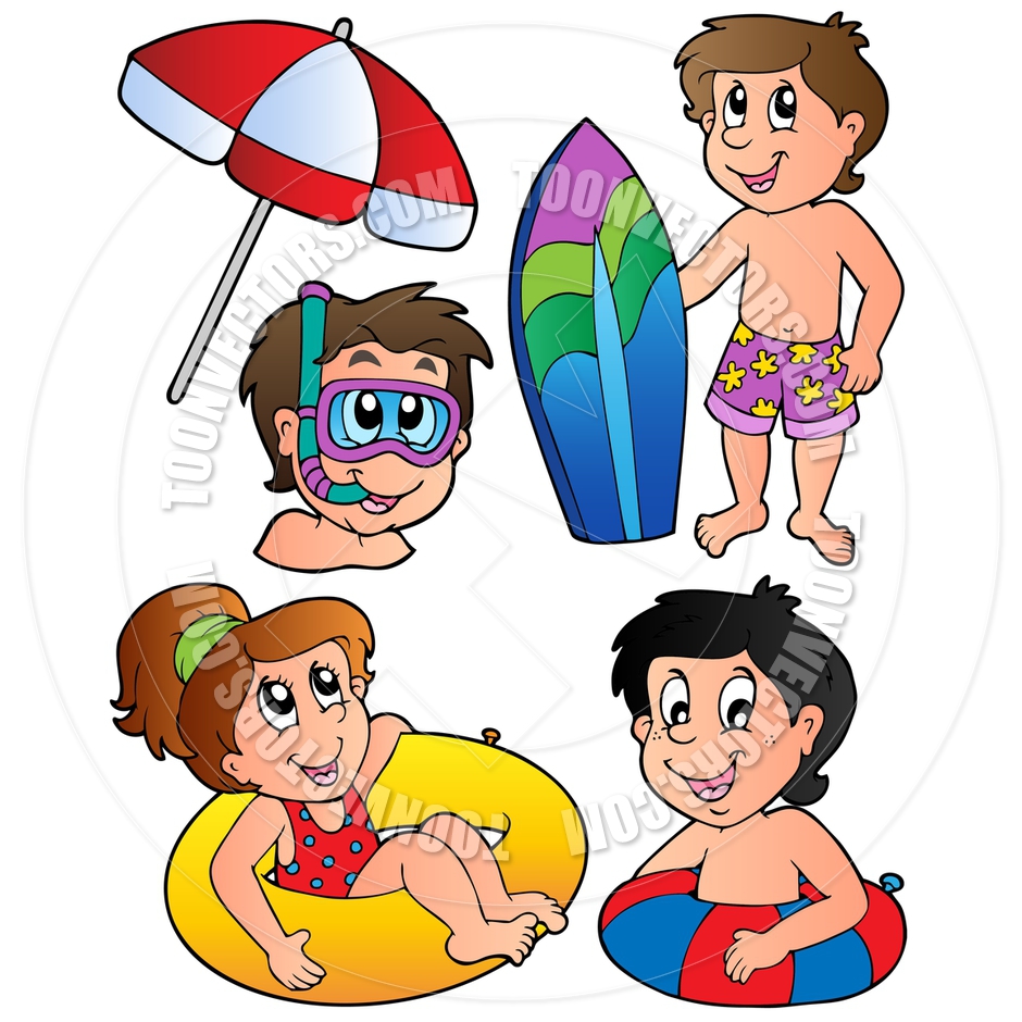 940x940 Kids Beach Clipart