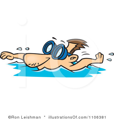 400x420 Clip Art Girl In The Swim Pool Clipart