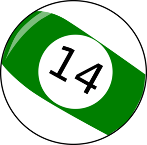 298x294 Fourteen Billiard Ball Clip Art