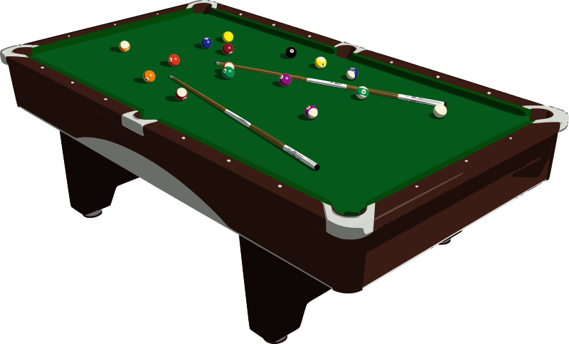 800x483 Free Clipart Pool Table Mazeo