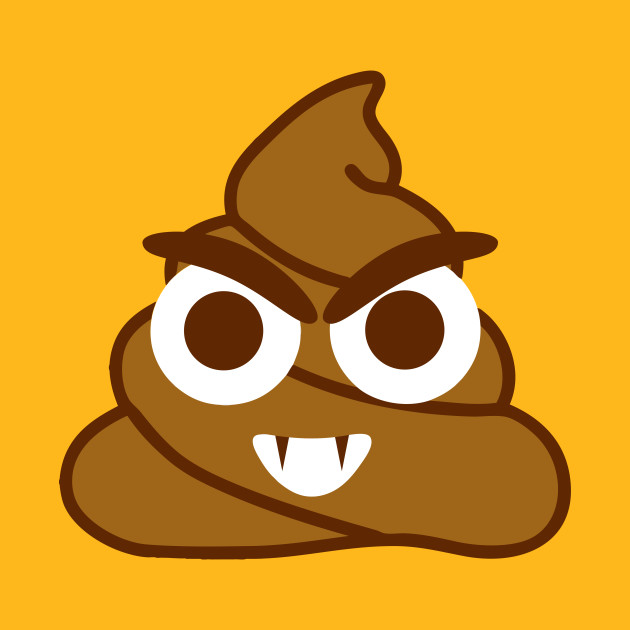 630x630 Halloween Vampire Poop Emoji