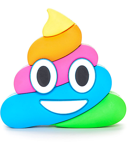 540x640 Wattzup Rainbow Poop Emoji Power Bank Portable Charger Zumiez