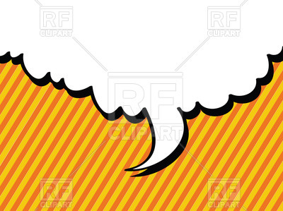 400x299 Cute Speech Bubble In Pop Art Style Royalty Free Vector Clip Art