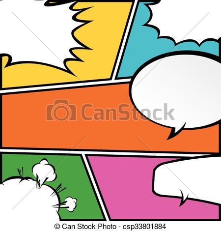 450x470 Comic Template Vector Pop Art. Illustrator Eps 10 Vector