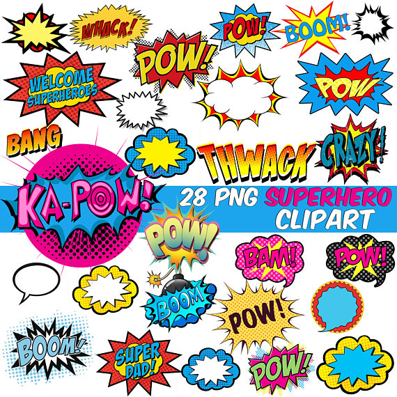570x570 Superhero Clipart Comics Bubble Clipart Superhero Speech Bubble