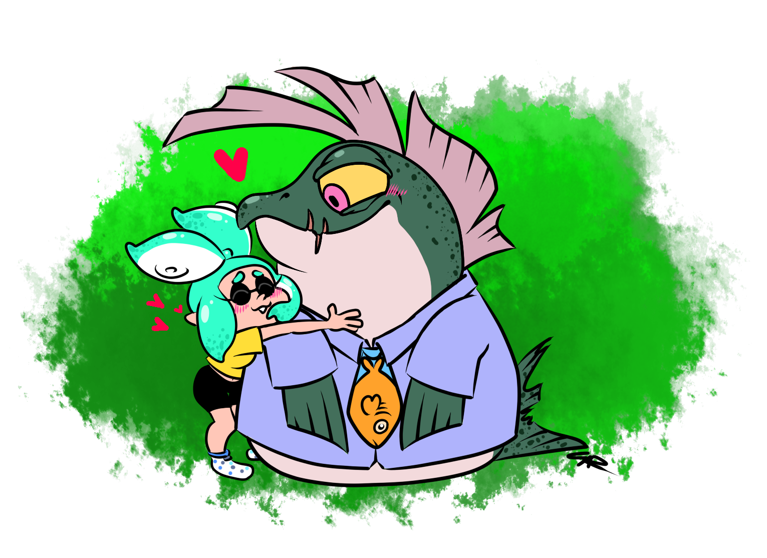 1531x1114 My Art] Sumo Sushi And Poptart! Splatoon