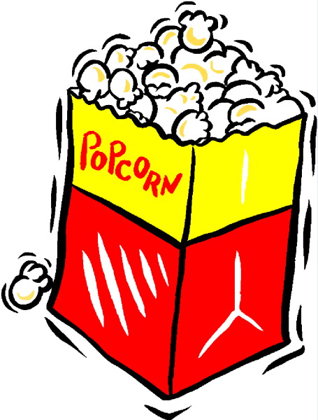 455x600 Movie Theater Popcorn Clipart