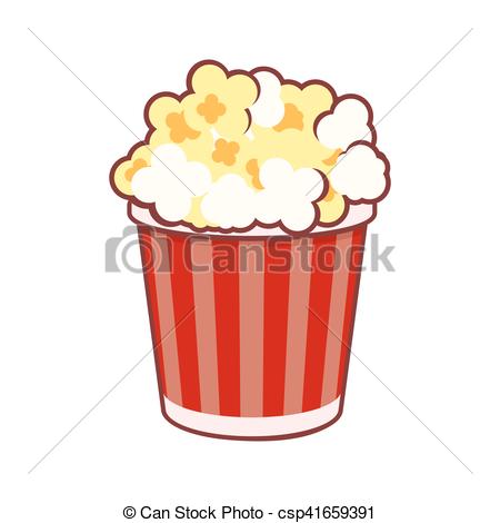 450x470 Popcorn. Cinema Icon On White Background. Vector Eps Vectors