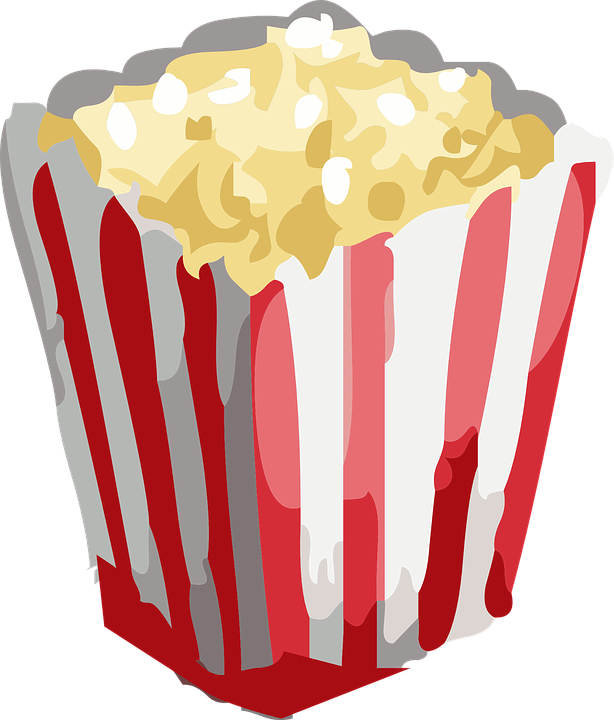 614x720 Free Clipart Popcorn Popcorn Snack Movie Free Vector Graphic