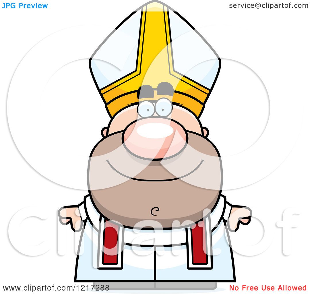 1080x1024 Clipart Of A Happy Pope